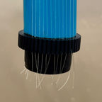 Porta Anzol de Pesca 50cm Modelo Cano – Para até 50 Anzóis – Cor Azul – Chumbada Oficial