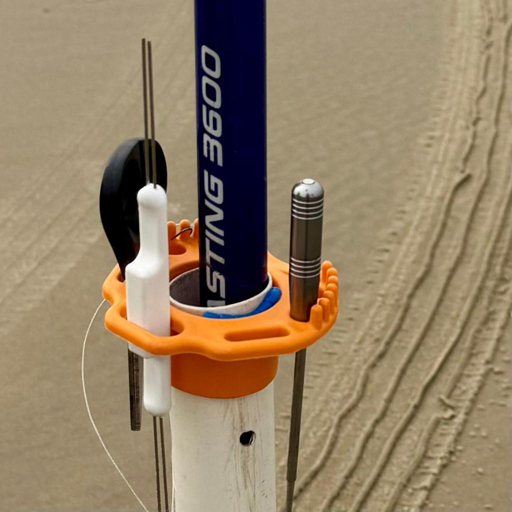 Suporte de Vara de Pesca Nano Pipe | Mini Secretaria de Pesca de Praia | CHUMBADA OFICIAL