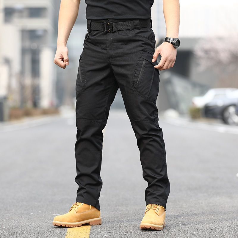 Calça Cargo Trilha Outdoor Masculina Calça Tática à Prova de Vento e Água com Bolsos Múltiplos
