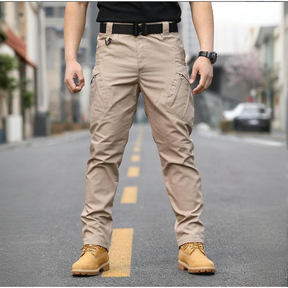 Calça Cargo Trilha Outdoor Masculina Calça Tática à Prova de Vento e Água com Bolsos Múltiplos
