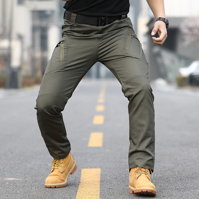 Calça Cargo Trilha Outdoor Masculina Calça Tática à Prova de Vento e Água com Bolsos Múltiplos