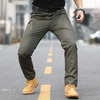 Calça Cargo Trilha Outdoor Masculina Calça Tática à Prova de Vento e Água com Bolsos Múltiplos