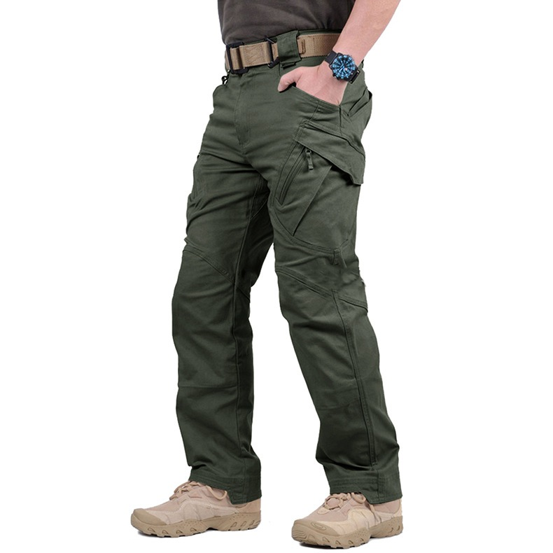 Calça Cargo Trilha Outdoor Masculina Calça Tática à Prova de Vento e Água com Bolsos Múltiplos
