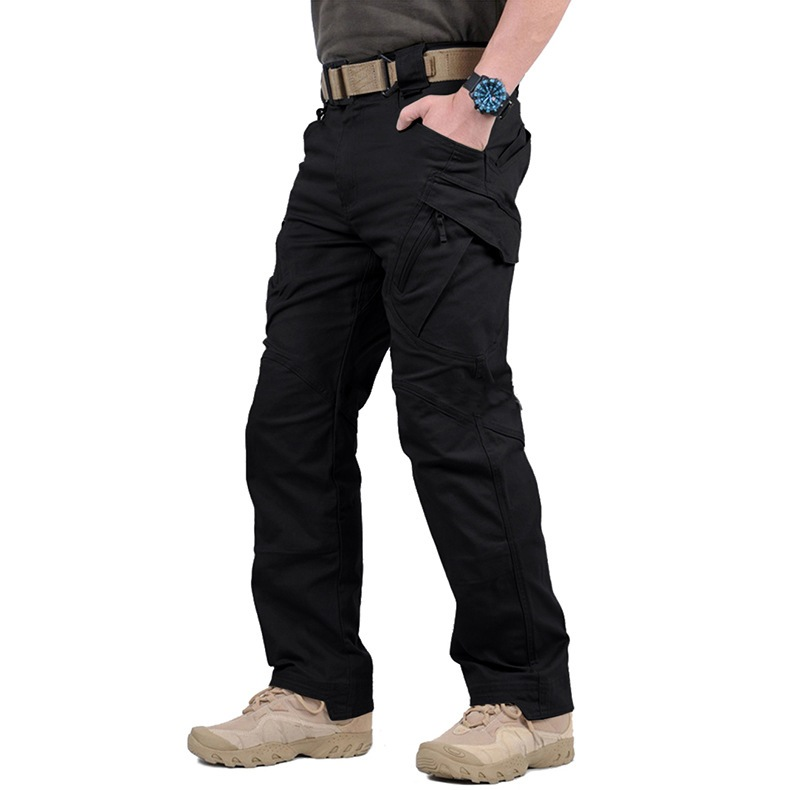 Calça Cargo Trilha Outdoor Masculina Calça Tática à Prova de Vento e Água com Bolsos Múltiplos