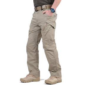 Calça Cargo Trilha Outdoor Masculina Calça Tática à Prova de Vento e Água com Bolsos Múltiplos