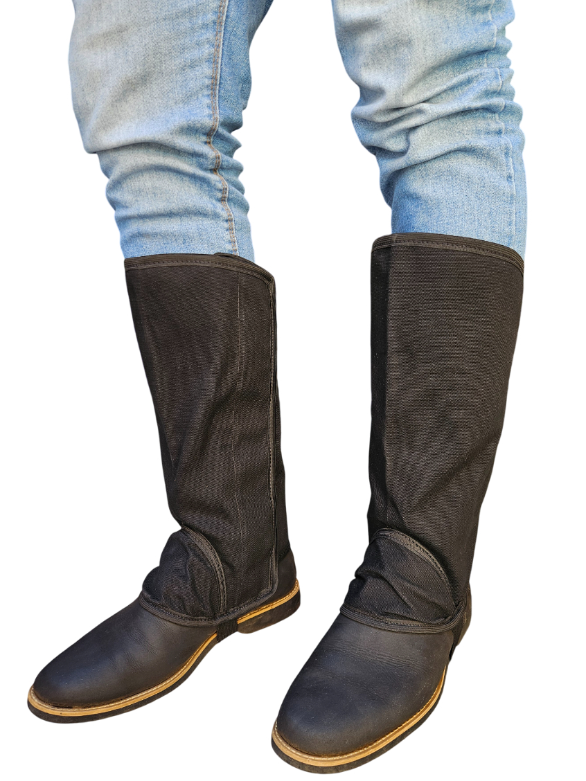 Par de Perneira De Lona Resistente Pernera Camuflada Proteção Trabalho Roça Montaria Impermeável