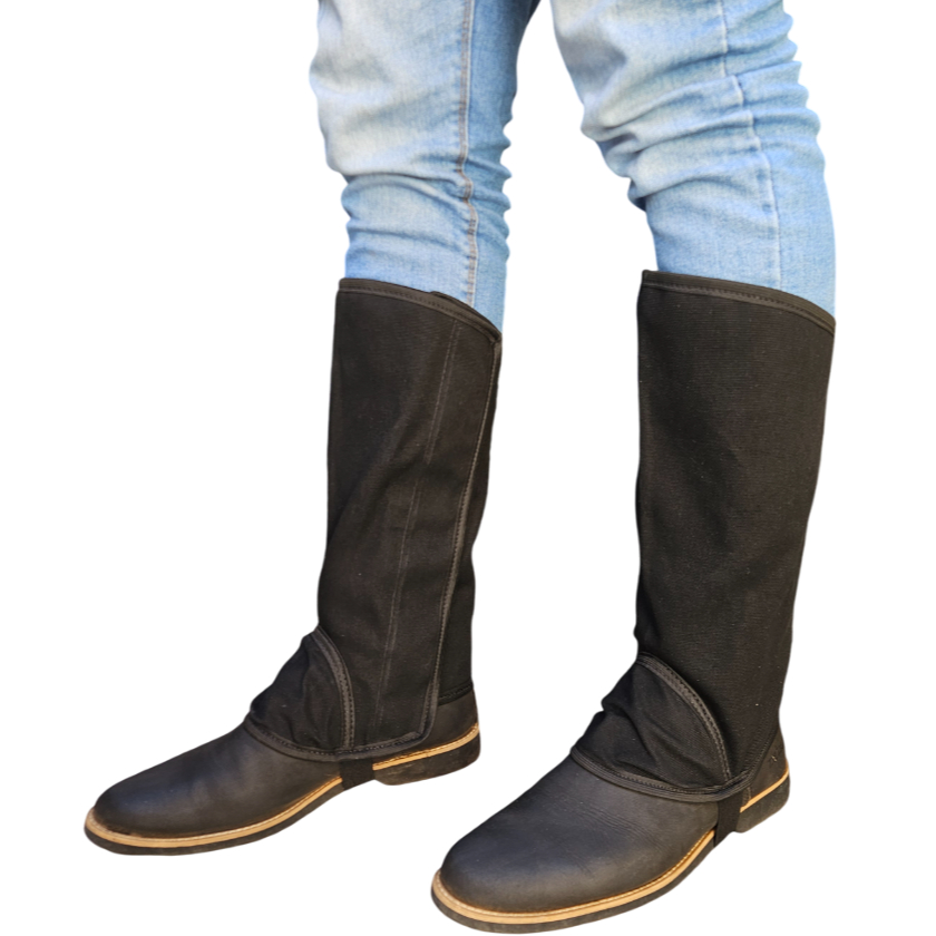 Par de Perneira De Lona Resistente Pernera Camuflada Proteção Trabalho Roça Montaria Impermeável