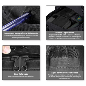 New Hawaii 55L Mochila Militar Tática Masculina,Mochila Grande para Acampamento Destacável