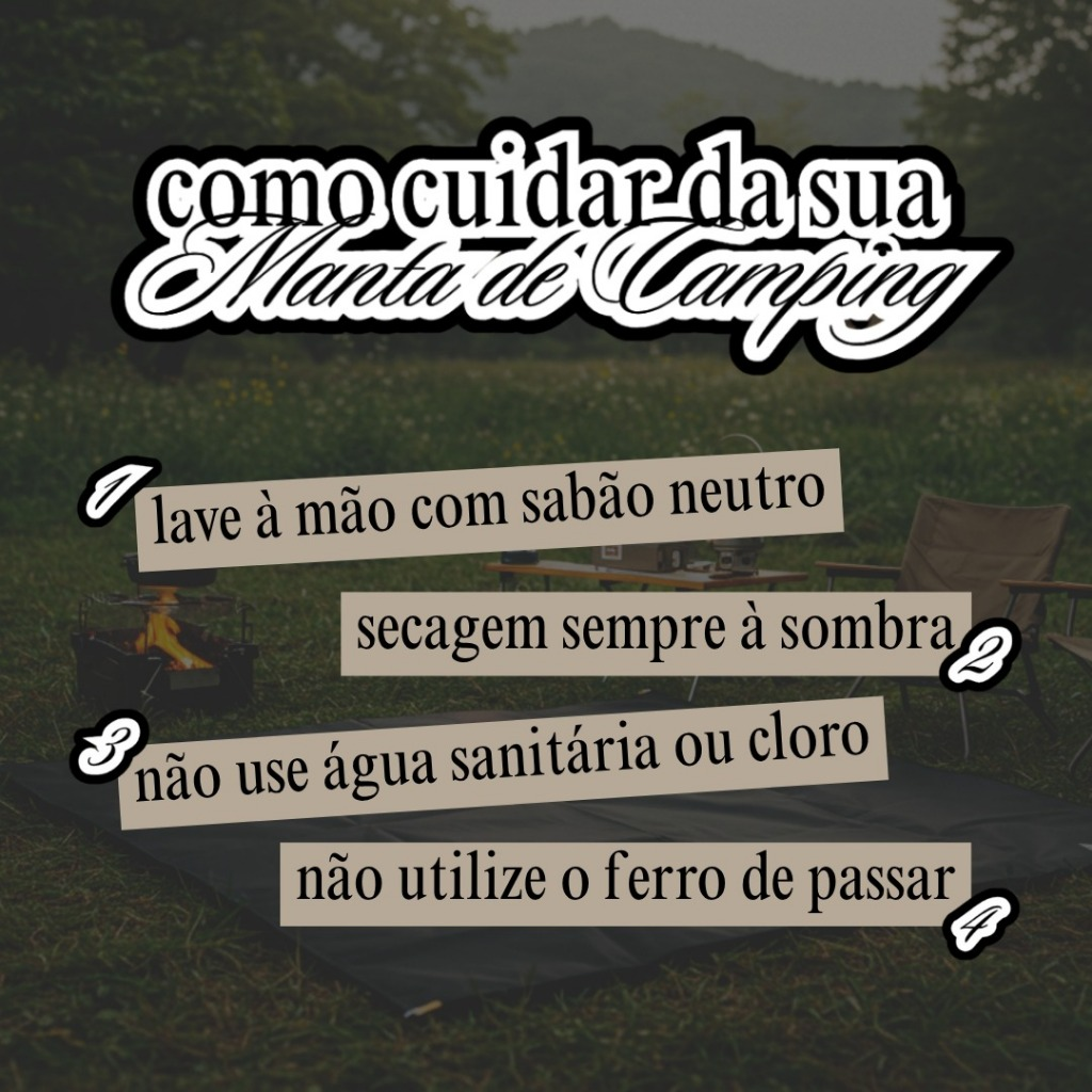 Manta de Camping Base Impermeável para 6 pessoas XL Confort - Vila Flor