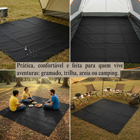 Manta de Camping Base Impermeável para 6 pessoas XL Confort - Vila Flor