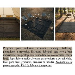 Manta Impermeável Dobrável | Ideal para Trekking, Camping, Trilha, Moto Camping e Aventura Outdoor