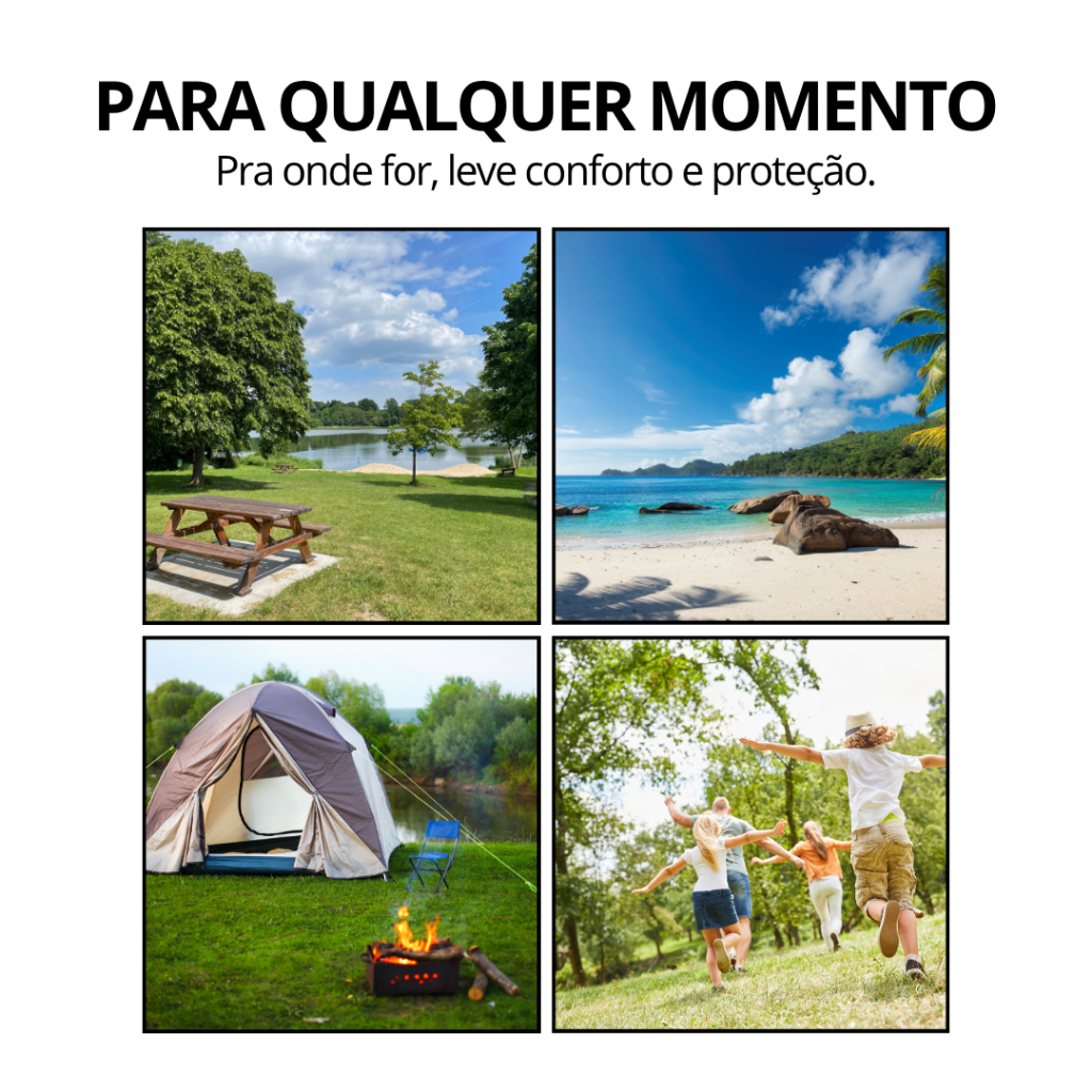 Manta Impermeável Dobrável | Ideal para Trekking, Camping, Trilha, Moto Camping e Aventura Outdoor