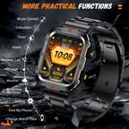 Smartwatch Esportivo LAXASFIT Tela1.71 Oxigênio no Sangue Bluetooth Relógio Multi Esporte Lanterna