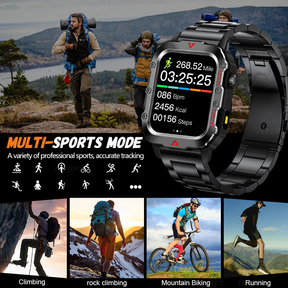Smartwatch Esportivo LAXASFIT Tela1.71 Oxigênio no Sangue Bluetooth Relógio Multi Esporte Lanterna