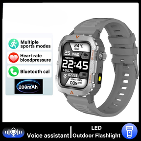 Smartwatch Esportivo LAXASFIT Tela1.71 Oxigênio no Sangue Bluetooth Relógio Multi Esporte Lanterna