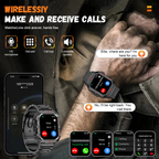 Smartwatch Esportivo LAXASFIT Tela1.71 Oxigênio no Sangue Bluetooth Relógio Multi Esporte Lanterna