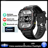 Smartwatch Esportivo LAXASFIT Tela1.71 Oxigênio no Sangue Bluetooth Relógio Multi Esporte Lanterna