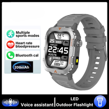 Smartwatch Esportivo LAXASFIT Tela1.71 Oxigênio no Sangue Bluetooth Relógio Multi Esporte Lanterna