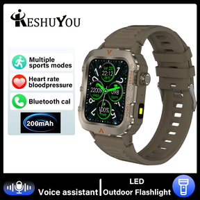 Smartwatch Esportivo LAXASFIT Tela1.71 Oxigênio no Sangue Bluetooth Relógio Multi Esporte Lanterna