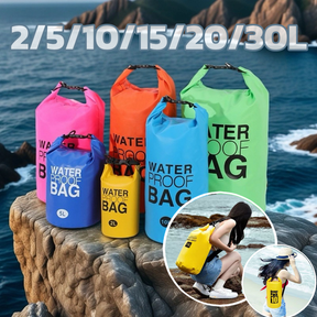 Bolsa Impermeável Saco Estanque 2/5/10/15/20/30L Camping Bag Mochila Pesca Caiaque Natação