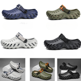 Nova Sandália Echo antiderrapante Sola Grossa Antiderrapante EVA Moda Bico Redondo