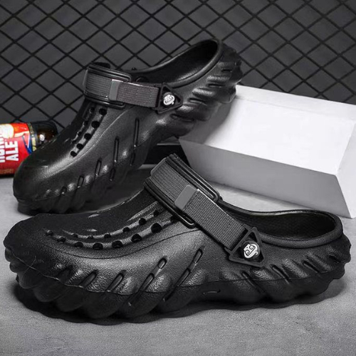 Nova Sandália Echo antiderrapante Sola Grossa Antiderrapante EVA Moda Bico Redondo