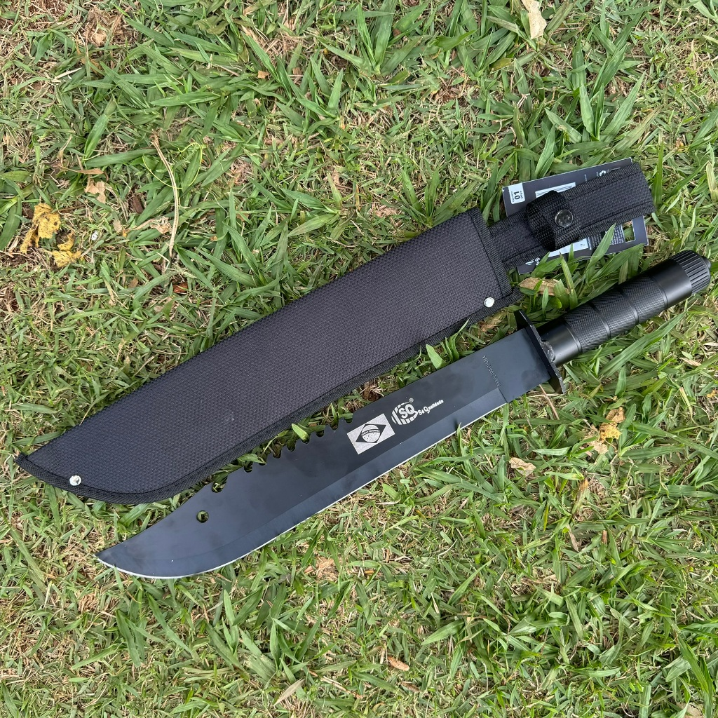 Faca militar afiado tático camping com bainha roça