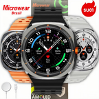 Relógio Smartwatch SU01 47mm GPS Integrado Responde WHATSAPP em AUDIO TELA SUPER AMOLED MICROWEAR Lançamento 2025
