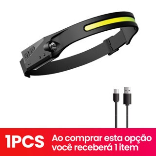 Compartilhar: LANTERNA DE CABEÇA PROVA D'AGUA RECARREGÁVEL ACAMPAMENTO CAMINHADA PESCA CICLISMO E CORRIDA