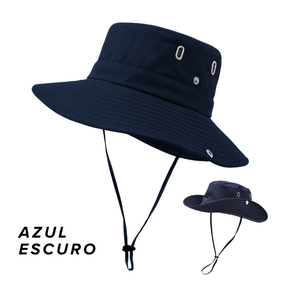 Chapéu de Sol Trilha Camping Masculino Feminino Tactel Proteção UV 50+ Dobrável Chapeu Camping