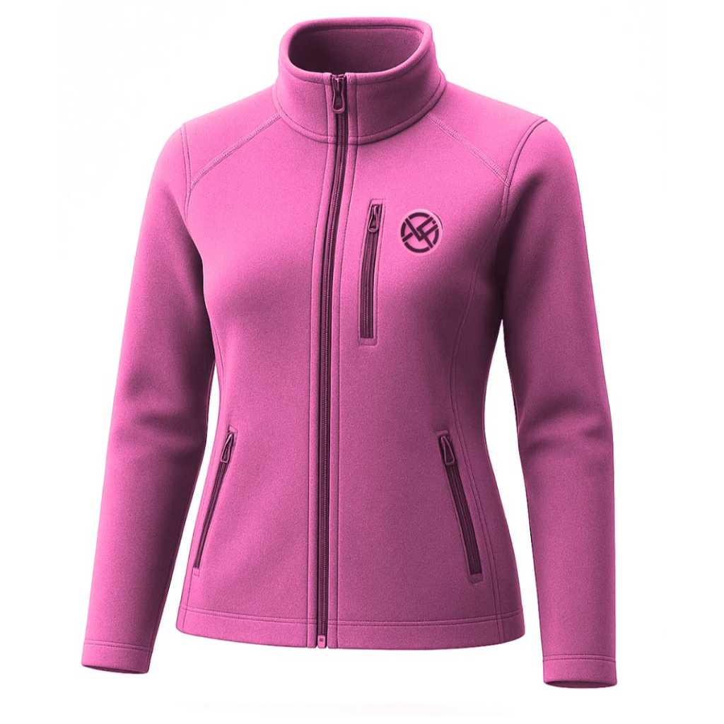 Agasalho Jaqueta Fleece Feminino Térmico Light Trekking Rosa Chiclete
