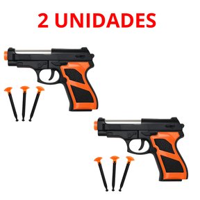 KIT C/ 5 Arminha de Brinquedo Lança Dardos Colantes Criança Menino