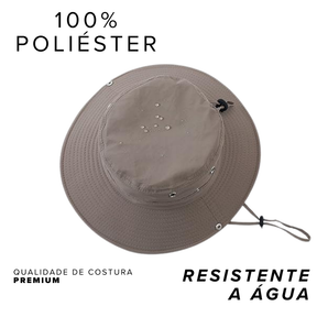 Chapéu de Sol Trilha Camping Masculino Feminino Tactel Proteção UV 50+ Dobrável Chapeu Camping
