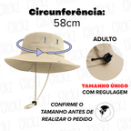 Chapéu de Sol Trilha Camping Masculino Feminino Tactel Proteção UV 50+ Dobrável Chapeu Camping
