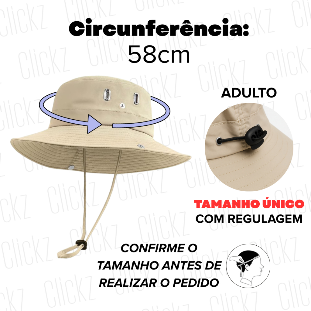 Chapéu de Sol Trilha Camping Masculino Feminino Tactel Proteção UV 50+ Dobrável Chapeu Camping