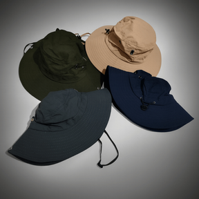 Chapéu de Sol Trilha Camping Masculino Feminino Tactel Proteção UV 50+ Dobrável Chapeu Camping