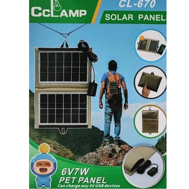 Painel Solar Portatil 7.2W/6V 29x20 Dobravel Carregador Energia Fotovoltaica Para Celular SmartPhone