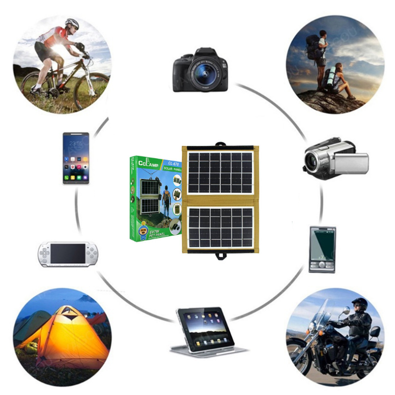 Painel Solar Portatil 7.2W/6V 29x20 Dobravel Carregador Energia Fotovoltaica Para Celular SmartPhone