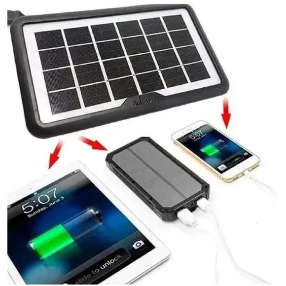 Painel Solar Portatil 7.2W/6V 29x20 Dobravel Carregador Energia Fotovoltaica Para Celular SmartPhone