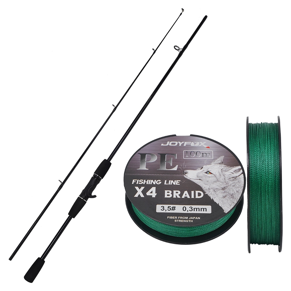 Kit Vara De Pesca Carretilha de Pesca Esquerda/Direito 17+1 Rolamentos JOYFOX