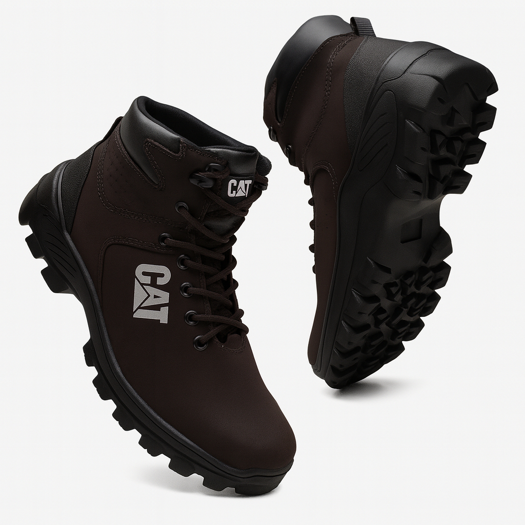 Bota Botina Coturno Masculino Impermeável Em Couro