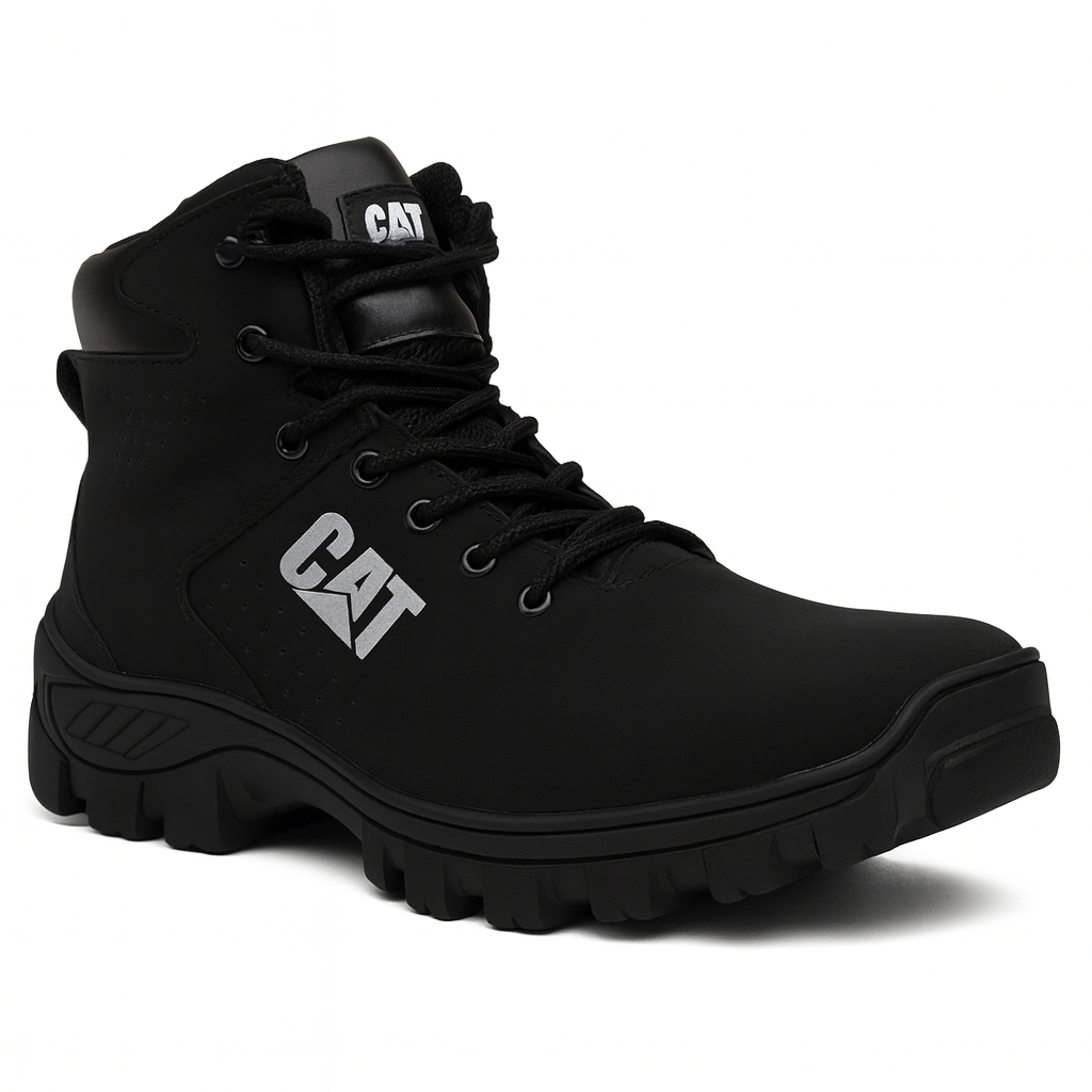 Bota Botina Coturno Masculino Impermeável Em Couro