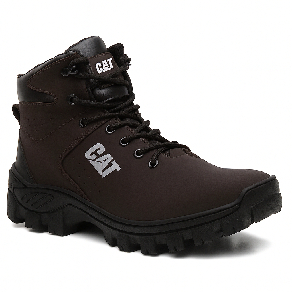 Bota Botina Coturno Masculino Impermeável Em Couro