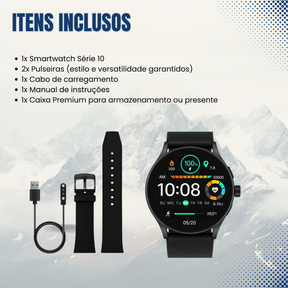 Relógio Smartwatch Inteligente Resistente a Água Com 2 Pulseiras