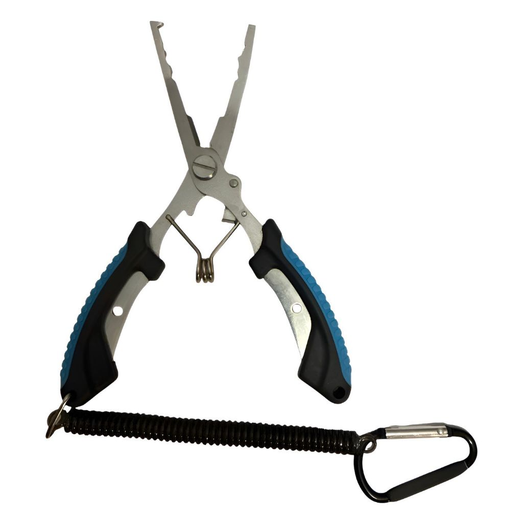 Alicate Multifuncional Para Pescaria Com Estojo de Proteção e Corda de Segurança