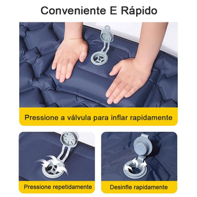ColchãO Colchão Inflável De Acampamento Ao Livre Dormir Para Acampamento Com Travesseiro Almofada