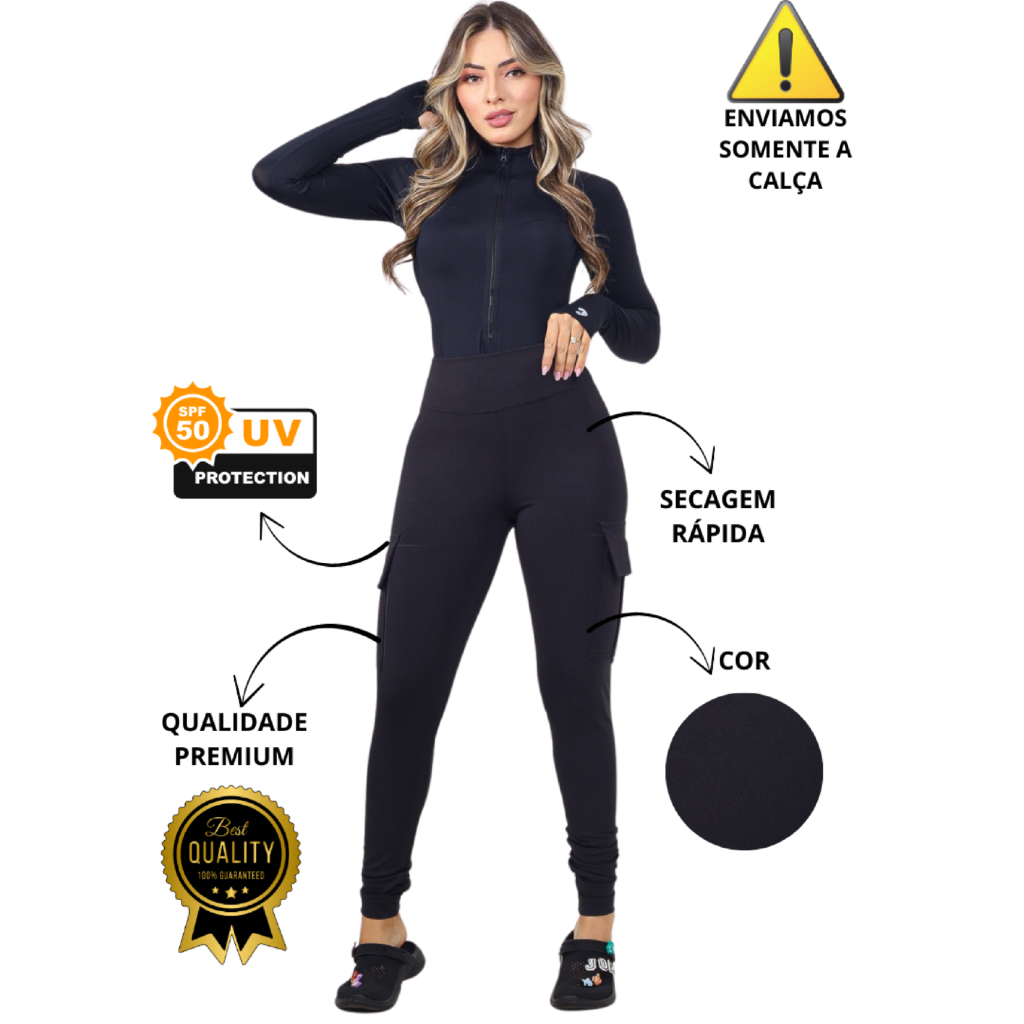 Calça Feminina para Aventura Pesca, Camping e Caça e Proteção Solar Fator 50