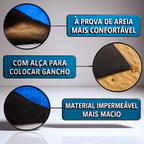 Tapete de Praia Impermeável 210 x 200 cm A Prova de D'água Para Piquenique Acampamento
