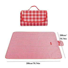 Tapete Piquenique Portátil Dobrável 200X200cm Impermeavel À Prova De Umidade Prático Fácil Transporte Para Praia Camping