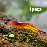 Isca artificial camarão com anzol Tucunaré Robalo Corvina